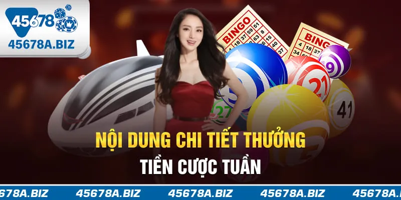 Nội dung chi tiết thưởng tiền cược tuần