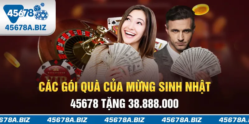 Các gói quà của mừng sinh nhật 45678 tặng 38.888.000